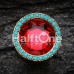 Golden Sparkle Turquoise Ear Gauge Plug Golden Sparkle Turquoise Ear Gauge Plug