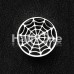 Spider Web Hollow Steel Single Flared Ear Gauge Plug Spider Web Hollow Steel Single Flared Ear Gauge Plug