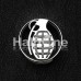 Grenade Hollow Steel Double Flared Ear Gauge Plug