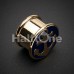 Golden Sailor Anchor Double Flared Ear Gauge Plug