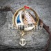 Golden Sail Boat Anchor Dangle Ear Gauge Plug