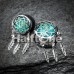 Opal Sparkle Dreamcatcher Single Flared Ear Gauge Plug