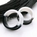 Two Tone Black & White Supersize Flexible Silicone Double Flared Ear Gauge Tunnel Plug