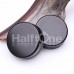 Supersize Black Agate Natural Stone Double Flared Ear Gauge Plug