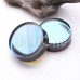 Supersize Midnight Moonstone Iridescent Glass Double Flared Ear Gauge Plug