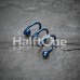 Colorline PVD Triple Twist Spiral Ring
