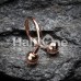 Rose Gold Plated Basic Twist Spiral Ring