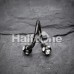Colorline PVD Aurora Gem Ball Twist Spiral Ring Colorline PVD Aurora Gem Ball Twist Spiral Ring