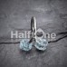 Double Dice Acrylic Twist Spiral Ring