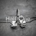 Double Dice Acrylic Twist Spiral Ring Double Dice Acrylic Twist Spiral Ring