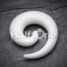 Solid Acrylic Ear Gauge Spiral Hanging Taper