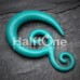 Double Tribal Spiral Acrylic Ear Gauge Spiral Hanging Taper