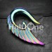 Iridescent Angelic Wing Acrylic Ear Gauge Hanger
