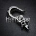 Japanese Flower Hook Steel Ear Gauge Hanging Taper 
