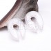 Clear Quartz Natural Stone Keyhole Ear Weight Gauge Hanger