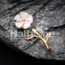 Golden Plumeria Fake Taper Earring