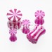 Beach Ball Pinstripe Acrylic Double Flared Ear Gauge Plug Beach Ball Pinstripe Acrylic Double Flared Ear Gauge Plug