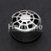 Spider Web Convex Single Flared Ear Gauge Hollow Plug