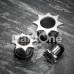 Starburst Single Flared Ear Gauge Tunnel Plug Starburst Single Flared Ear Gauge Tunnel Plug