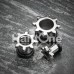 Star Rays Single Flared Ear Gauge Tunnel Plug