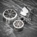 Spider Web Steel Double Flared Ear Gauge Hollow Plug Spider Web Steel Double Flared Ear Gauge Hollow Plug
