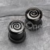 Hypnotic Black Steel Single Flared Ear Gauge Plug