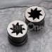 Atomic Burst Black Single Flared Ear Gauge Plug