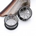 Colorline Spider Web Steel Double O-ring Ear Gauge Hollow Plug