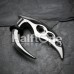 Grim Reaper Fang Steel Ear Gauge Hanging Taper