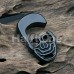 Skull Head Silhouette Acrylic Ear Gauge Hanger