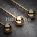Gold PVD Basic Industrial Barbell