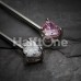 Heart Sparkle Industrial Barbell
