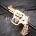 Blackline Golden Gun Pistol Revolver Sparkle Industrial Barbell