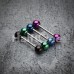 Colorline PVD Ball Top Steel Barbell