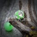 Aurora Gem Ball UV Acrylic Barbell Tongue Ring