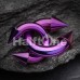 Colorline PVD Basic Spike Top Horseshoe Circular Barbell Colorline PVD Basic Spike Top Horseshoe Circular Barbell