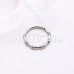 Bones Steel Seamless Hinged Clicker Ring