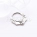 Bat Wings Steel Seamless Hinged Clicker Ring