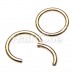 Gold Plated Seamless Clicker Ring