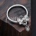 Dainty Bow-Tie Dangle Steel Captive Bead Ring