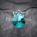 Mini Crown Topped Gem Cartilage Tragus Earring