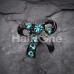 Blackline Lacy Bow-Tie Cartilage Tragus Earring