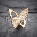 Golden Butterfly Cartilage Tragus Earring