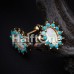 Golden Elegant Opal Turquoise Cartilage Tragus Earring