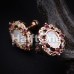 Rose Gold Grand Florid Opal Cartilage Tragus Earring