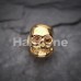 Golden Death Skull Steel Fake Plug 