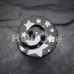 Blackline Star Print Spiral Top Steel Fake Plug 