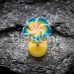 Hawaiian Plumeria Flower Acrylic Fake Plug