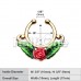 Golden Rose Blossom Icon Fake Septum Clip-On Ring