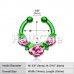Colorline Rose Garden Icon Fake Septum Clip-On Ring